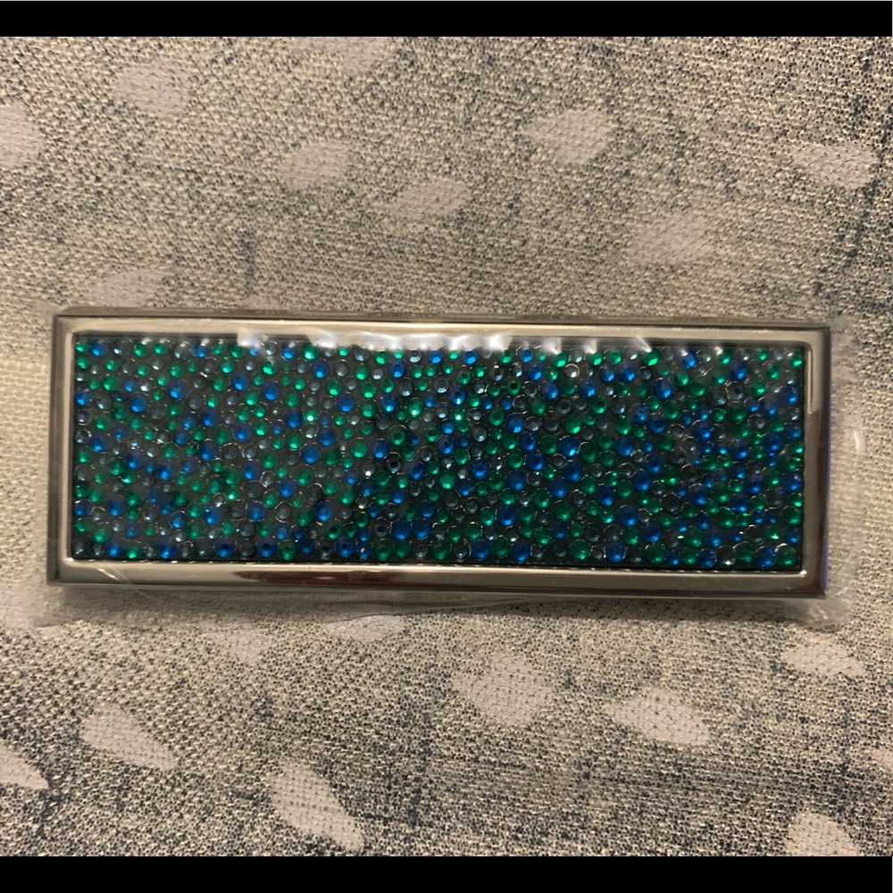 Judith Leiber compact mirror, never used with original plastic attached